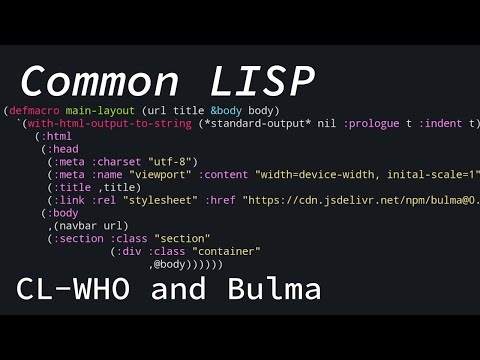 Common Lisp Web