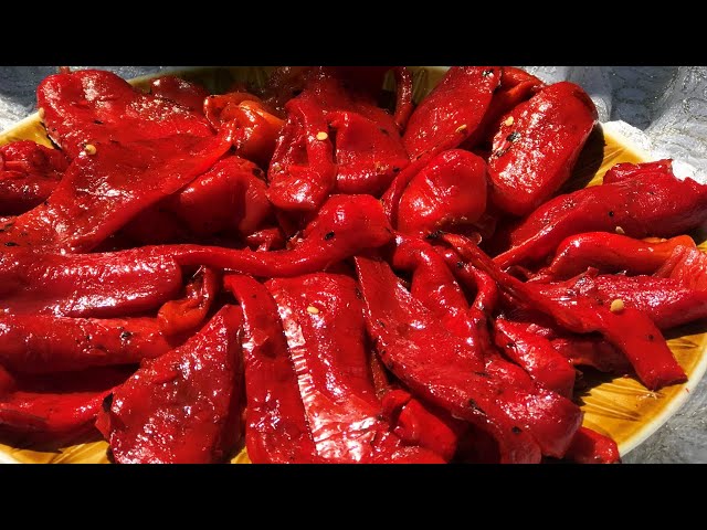 How to Roast and Preserve Red Peppers