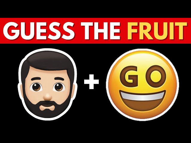 🍉Can You Guess The Fruit By Emoji? | Fruit Emoji Quiz! 🍎🍊🍓