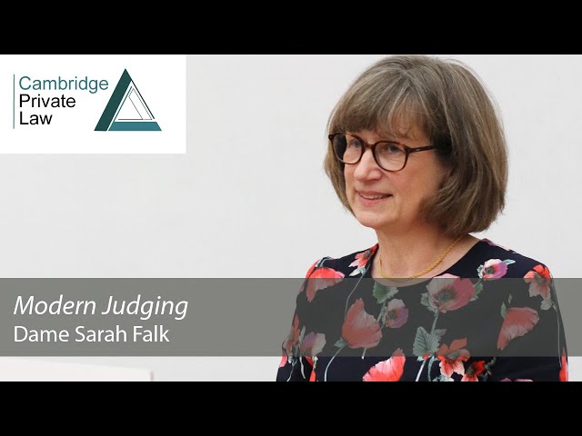 'Modern Judging': 2021 Cambridge Freshfields Lecture