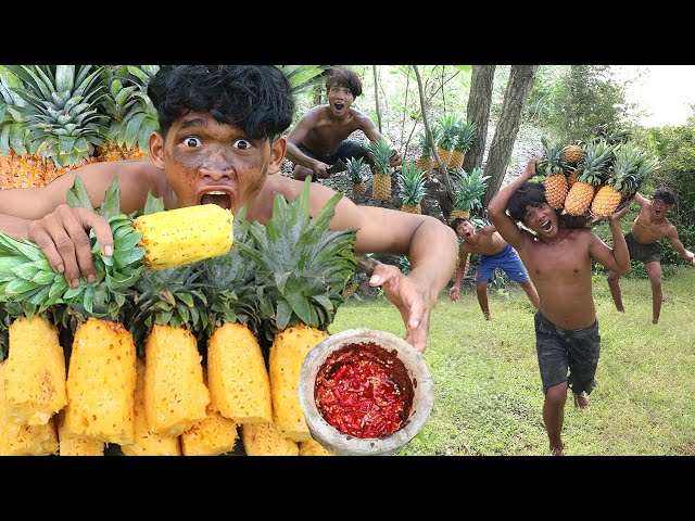 Ultimate Rainforest Survival: Picking and Savoring Delicious Pineapples in the Wild | Kmeng PreyTV