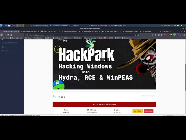 HackPark from TryHackMe
