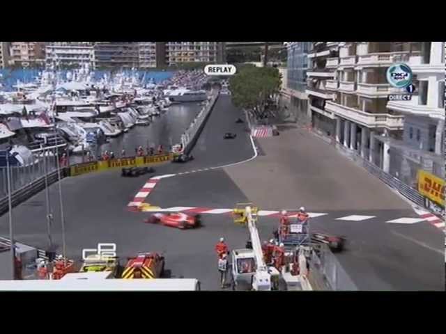 2012 GP2 Monaco Gutierrez Crash Nouvelle Chicane