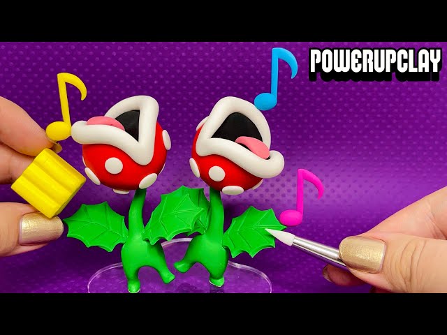 Making Piranha Plants on Parade from Super Mario Bros. Wonder | Polymer Clay