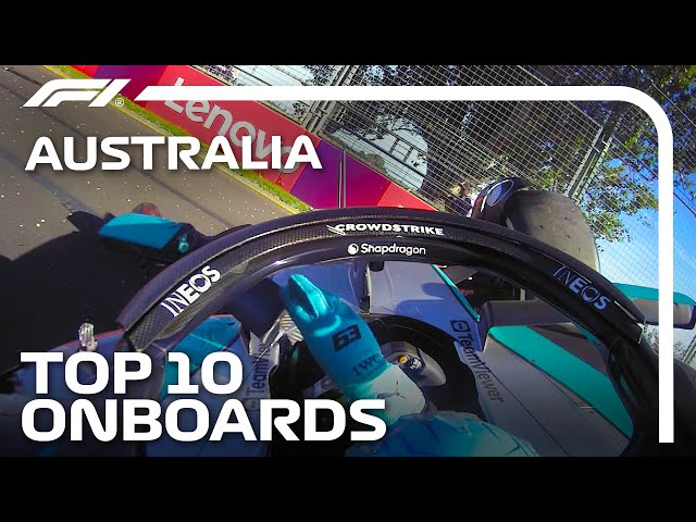 Russell's Dramatic Crash! | The Top 10 Onboards | 2024 Australian Grand Prix | Qatar Airways