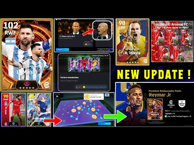 New Big Update! New Manager Packs, Free Rewards, Free Coins In eFootball 2024 Mobile