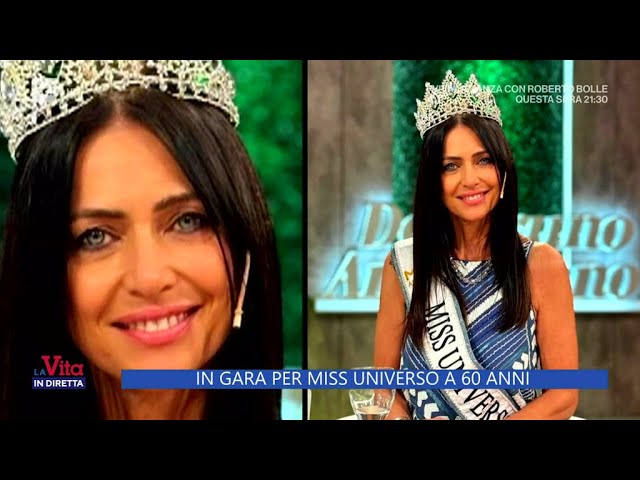 In gara per Miss Universo a 60 anni - La Vita in diretta 29/04/2024