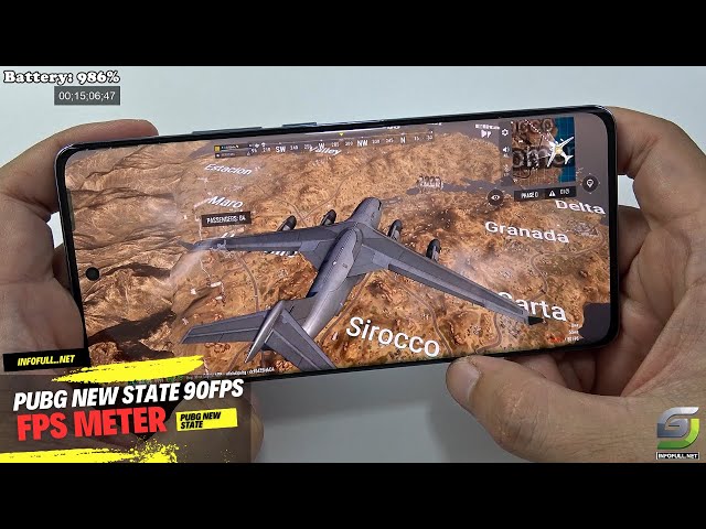 Oppo Reno10 5G test game PUBG New State Max Setting | Ultra 90FPS