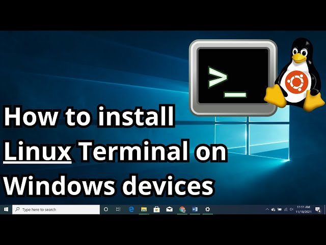 How to get a LINUX Terminal on a Windows PC