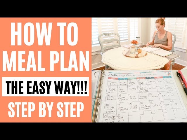 HOW TO MEAL PLAN THE EASY WAY // MONTHLY MEAL PLANNING // Amy Darley