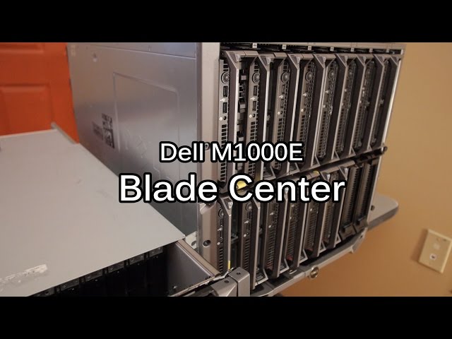 Dell M1000e Blade Center - 16 servers, 1tb Ram and 10gb ethernet in a tiny cube!