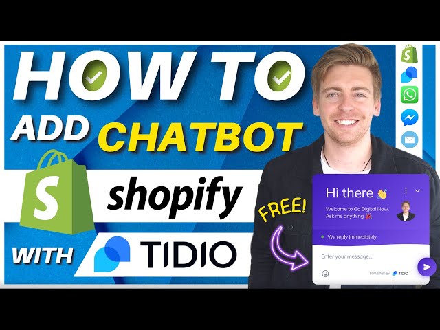 Shopify Chatbot Tutorial | Add Live Chat, Capture Leads & Drive Sales (Tidio Tutorial)