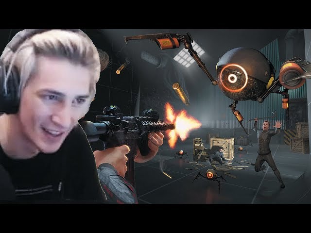 xQc plays Boneworks VR (with chat)