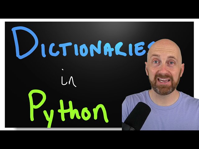 Dictionaries - Python 101 Tutorial on the dict Data Type, key value pairs, checking keys, KeyError