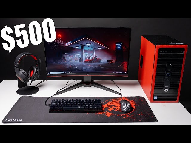 $500 Full PC Gaming Setup Guide (PC + Monitor + Keyboard + Mouse + More!)