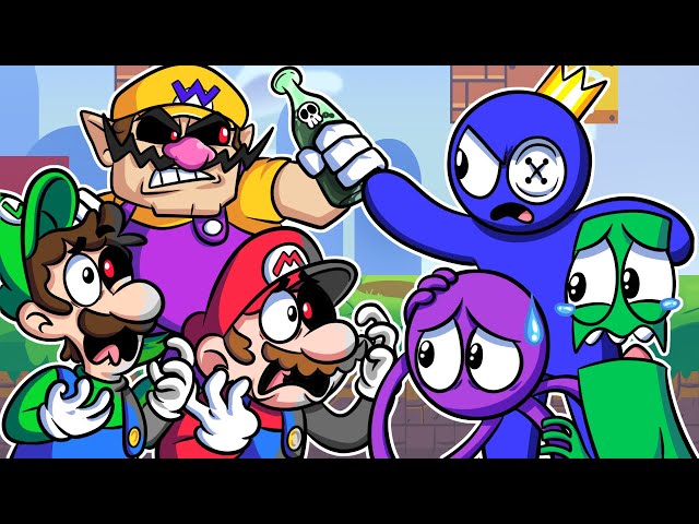 Rainbow Friends VS Mario's Madness Corrupted 🎤 Friday Night Funkin' Animation