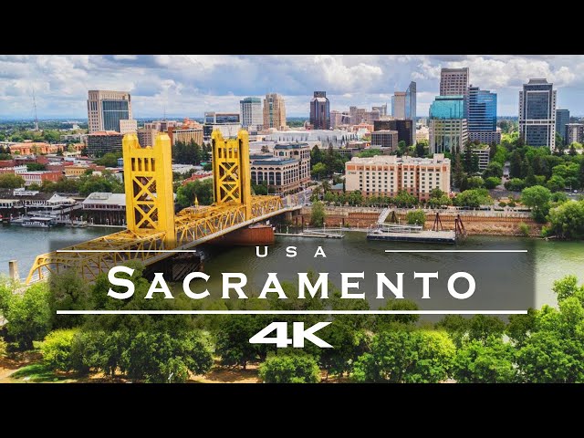 Sacramento, California - USA 🇺🇸 - by drone [4K]