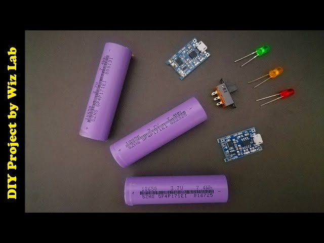 How to Make Rechargeable Li-Ion Battery | DIY rechargeable battery | DIY Project by Wiz Lab