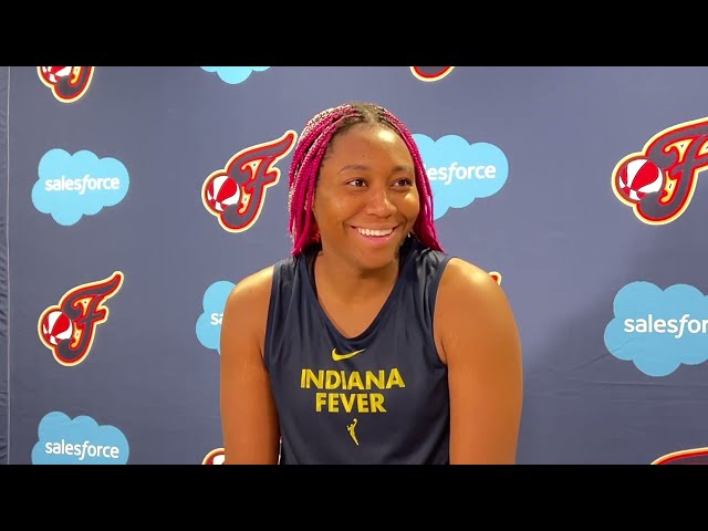 Aliyah Boston after Day 2 of Indiana Fever training camp | Fieldhouse Files
