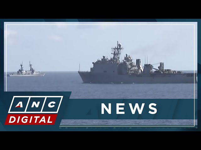 Chinese naval vessel shadows Balikatan convoy in West PH Sea | ANC