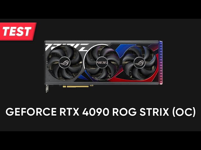 Grafikkarte Asus GeForce RTX 4090 ROG Strix (OC) | TEST | Deutsch