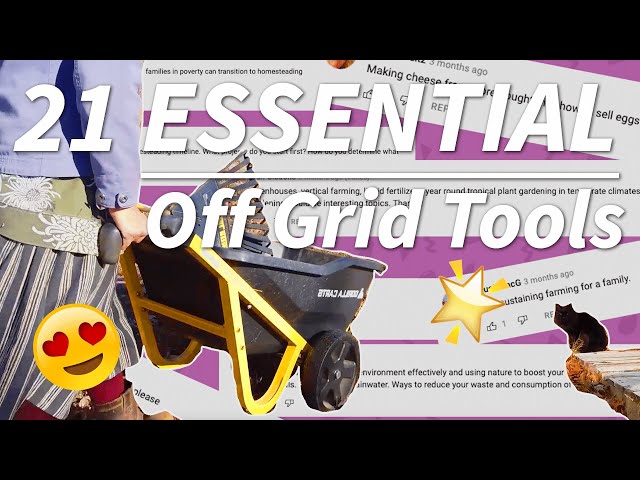 21 ESSENTIAL Off Grid Tools