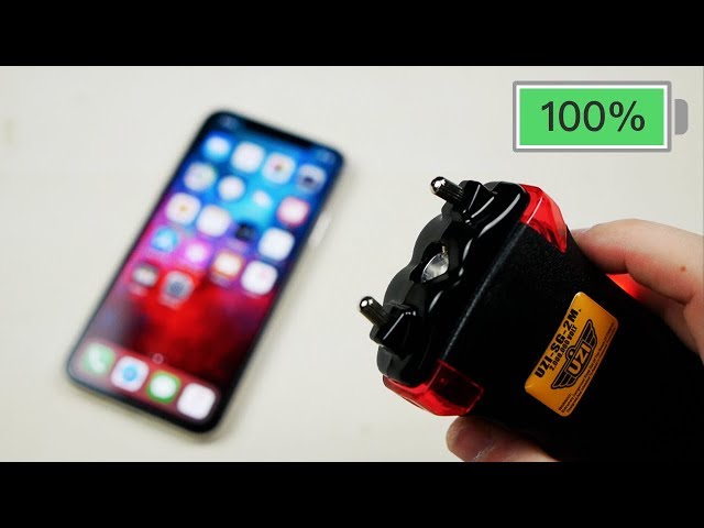 Can a Quick Taser Blast Charge an iPhone X?