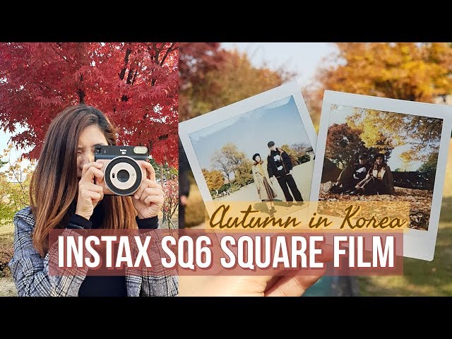 How i take photos with Instax Square SQ6 + Autumn in Korea Vlog