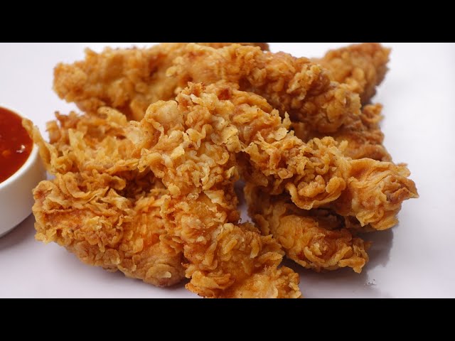 Crispy Chicken Strips KFC Style,Quick And Easy Recipe By Recipes Of The World