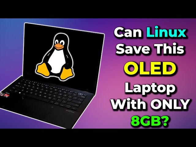 Linux On 8GB of RAM?! Can It Save This OLED Laptop? ASUS Zenbook 14 R5 7730U 8GB RAM
