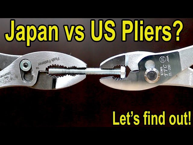 Best Pliers (SLIP JOINT)? US vs Japan, Vampliers, Kobalt, Irwin, Stanley, Tekton, Martin