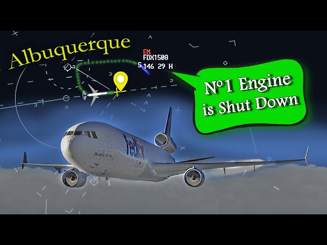 FedEx MD-11 has LEFT ENGINE FAILURE ENROUTE | Diverts to Albuquerque