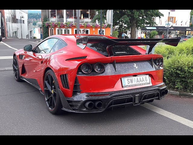 FIRST Mansory Stallone Ferrari 812 Superfast driving on the road!