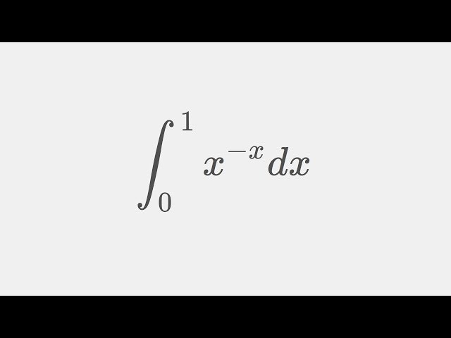 Integrating the boi of your Putnam dreams ( Sophomore's dream: Integral x^-x from 0 to 1 )