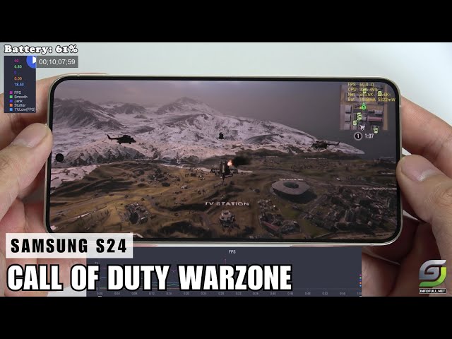 Samsung Galaxy S24 Test game Call of Duty Warzone Mobile | Exynos 2400