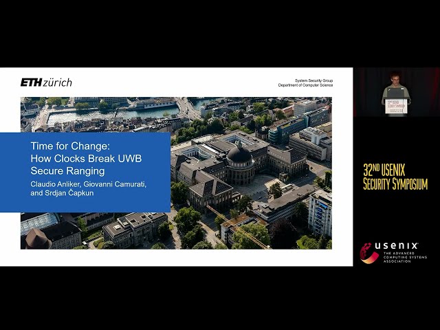 USENIX Security '23 - Time for Change: How Clocks Break UWB Secure Ranging