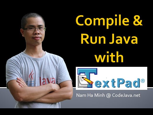 How to Compile and Run a Java Program with TextPad