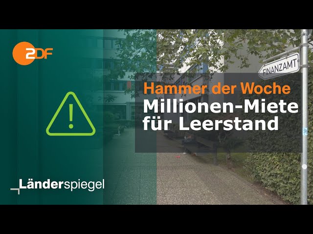 Millionen-Miete für Leerstand | Hammer der Woche vom 12.08.23 | ZDF