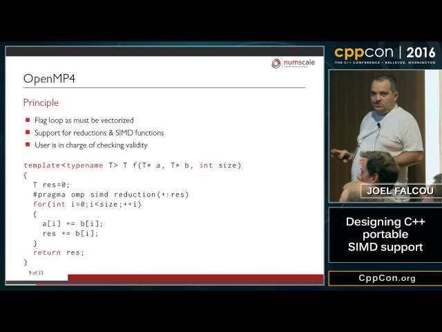 CppCon 2016: Joel Falcou “Designing C++ portable SIMD support"
