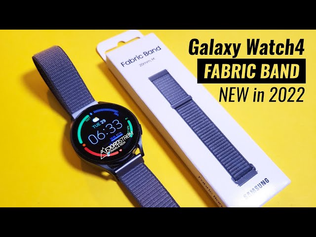 NEW Official Fabric Band for Samsung Galaxy Watch 4: unboxing & review
