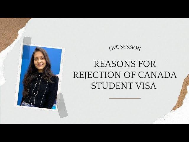 Reasons for Rejection of CANADA Student VISA | LIVE SESSION | First Step Overseas