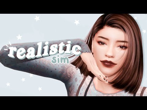 i tried to create a realistic sim in the sims 4 ♡