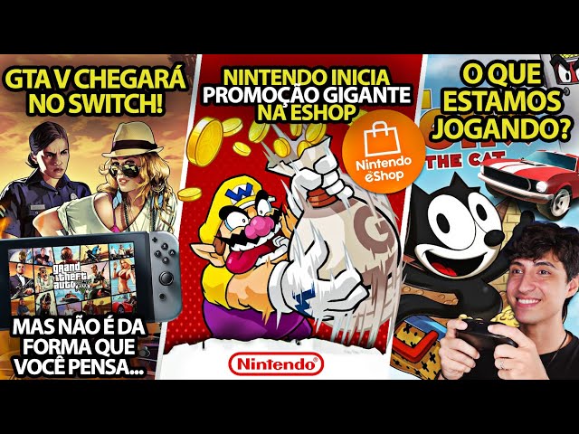 GTA 5 chegará ao Nintendo Switch! Mas não como você pensa | Nintendo faz Promoção GIGANTE na Eshop
