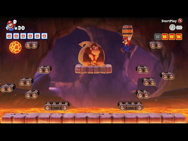 Mario Vs Donkey Kong Fire Mountain All Stars Gameplay Switch