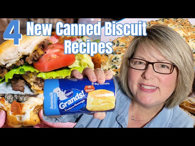 *NEW* 4 More CANNED BISCUIT DOUGH Recipes! QUICK AND EASY Recipes Using CANNED BISCUITS