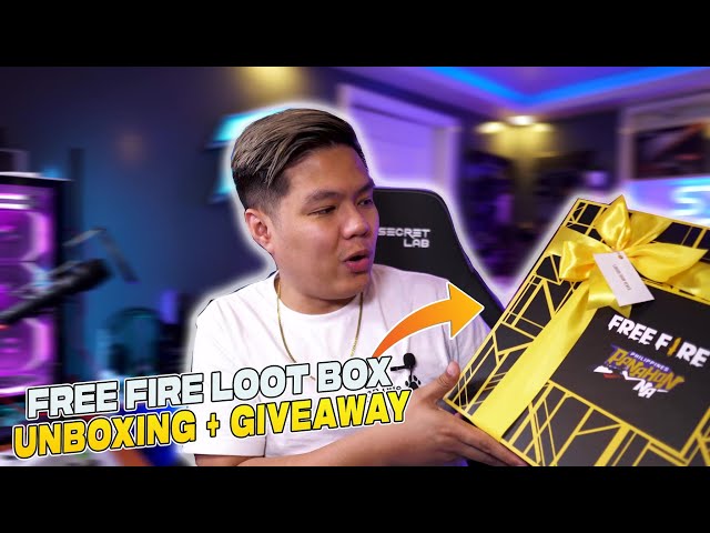 Unboxing Free Fire Loot Box + 3 Own3d Tv Pamigay Code