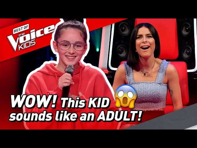 WOW! This talent in The Voice Kids sounds A LOT OLDER than she is! 😱
