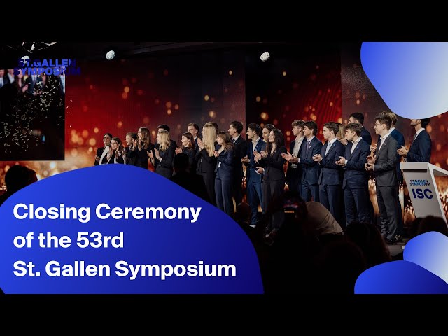 Closing Ceremony of the 53rd St  Gallen Symposium