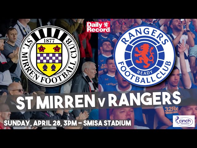 St Mirren v Rangers live stream TV and kick-off details for Sunday's Premiership clash