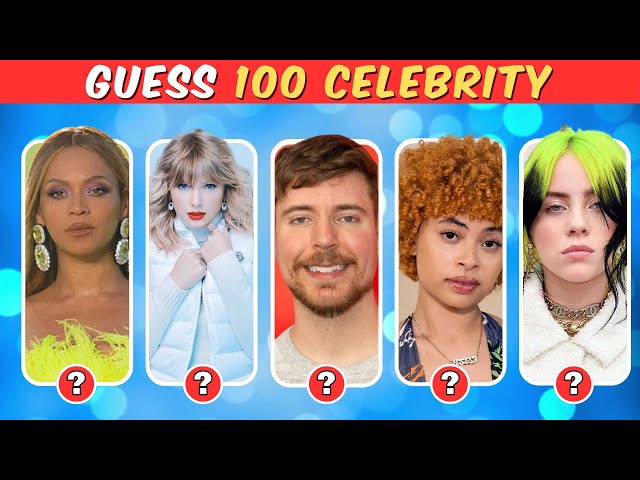 Can You Guess the Celebrity in 6 Seconds? | 100 Most Famous People